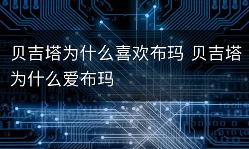 贝吉塔为什么喜欢布玛 贝吉塔为什么爱布玛